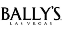 Bally's Las Vegas logo featuring bold black text with a classic design, representing the iconic casino and hotel brand.