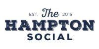 The Hampton Social logo established in 2015, featuring bold typography and a classic design.