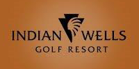 Logo of Indian Wells Golf Resort featuring a stylized design with the name prominently displayed, ideal for branding and promotional materials.
