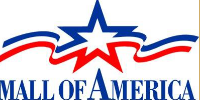 Mall of America logo featuring a star design with red, white, and blue colors, representing the iconic shopping destination.
