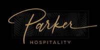 Parker Hospitality logo featuring elegant typography and tropical design elements, representing luxury and hospitality services.
