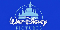 Walt Disney Pictures logo featuring a stylized castle design on a blue background, representing the iconic film studio.